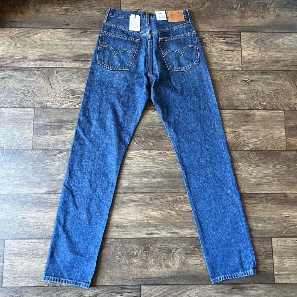 Levi's Women's Original Fit 501's Selvedge Denim Medium Wash Size 26x32